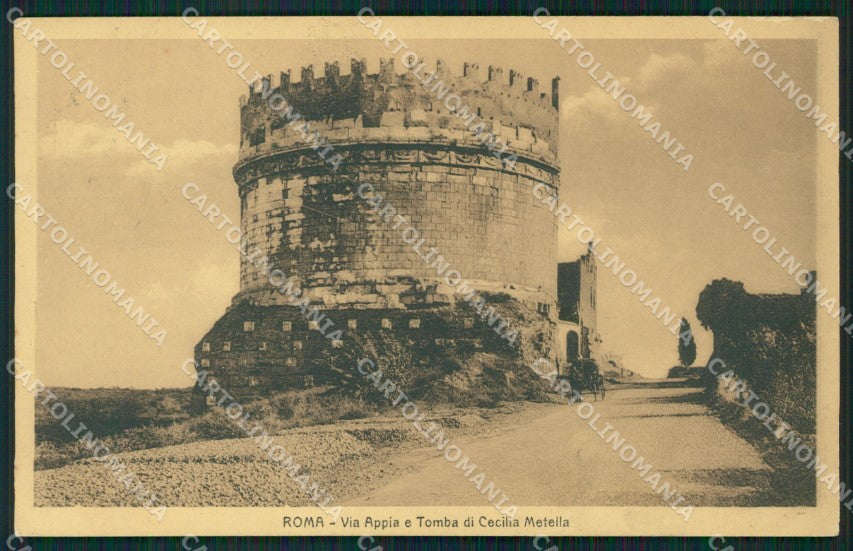 Roma Città Via Appia Tomba Cecilia Metella cartolina XB3112 – fronte