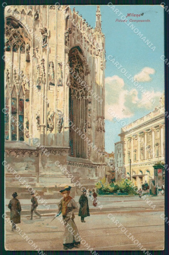 Milano Città Piazza Camposanto cartolina XB3138 – fronte