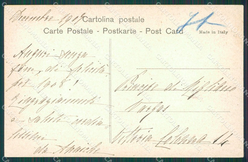 Napoli Città Villa Municipale Alterocca 4113 cartolina XB3167 – retro