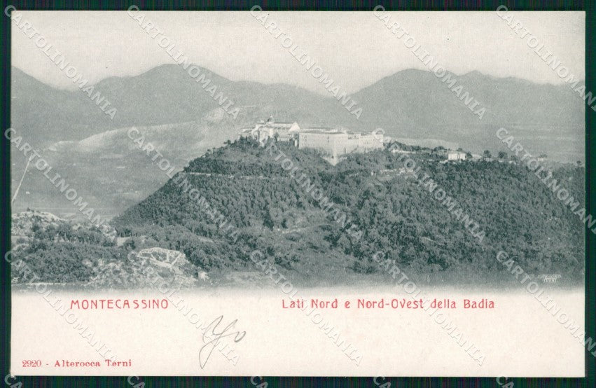Frosinone Cassino Montecassino Badia di Alterocca 2920 cartolina XB3196 – fronte