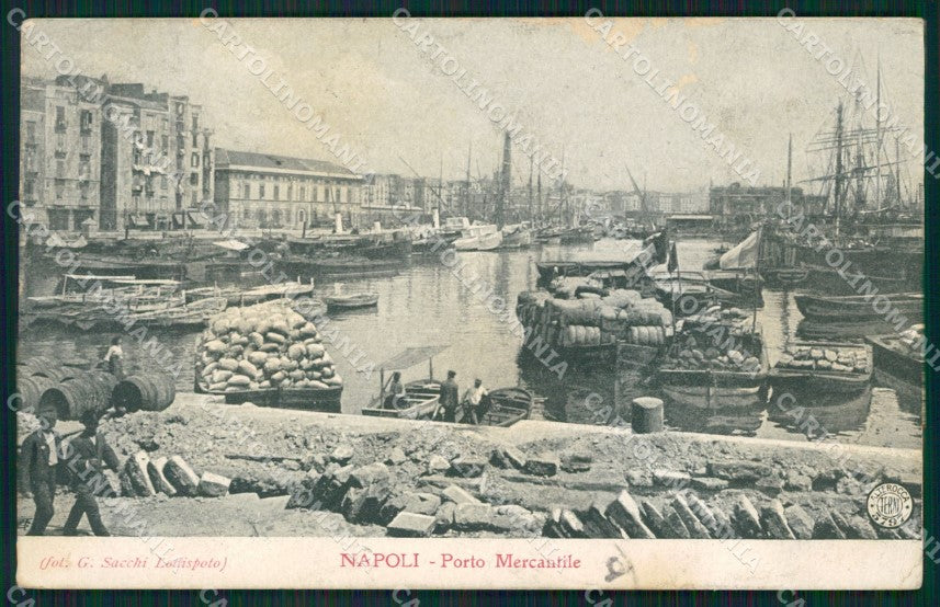 Napoli Città Porto Mercantile Alterocca 5797 ABRASAcartolina XB3211 – fronte