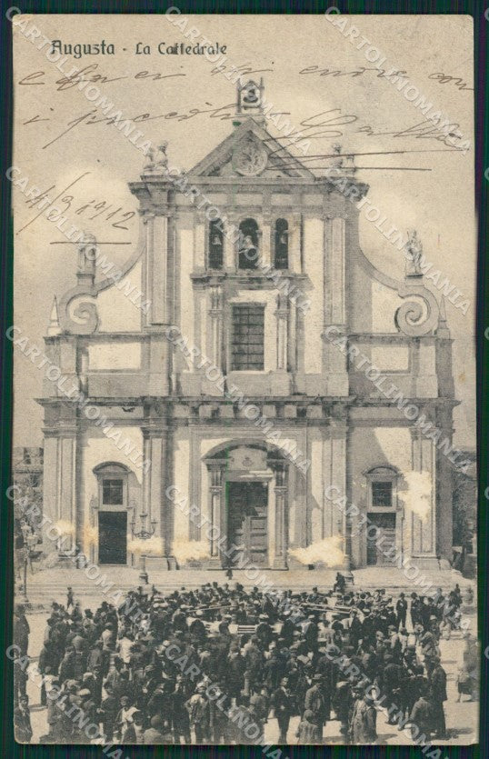 Siracusa Augusta ABRASA cartolina XB3222 – fronte