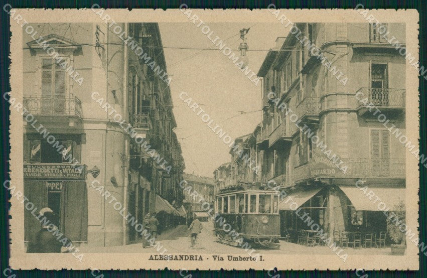 Alessandria città Tram cartolina XB3262 – fronte