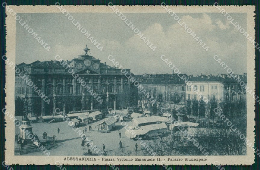 Alessandria città mercato cartolina XB3267 – fronte