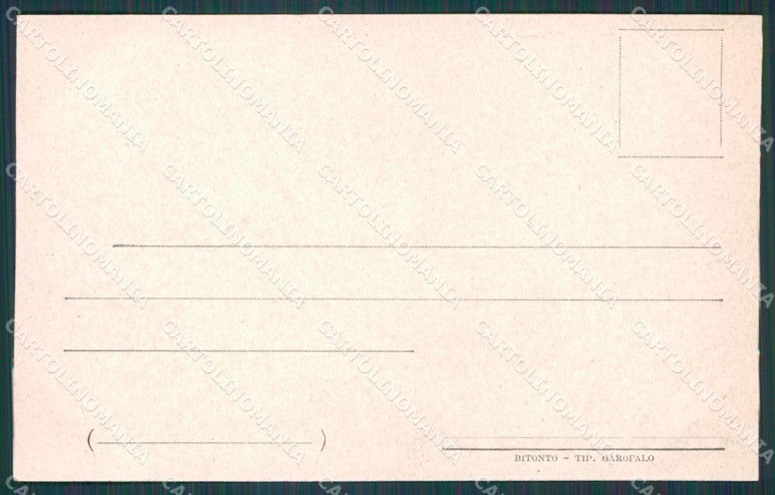 Bari Bitonto cartolina XB3300 – retro