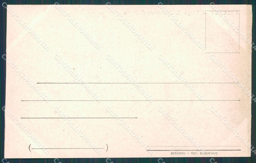 Bari Bitonto cartolina XB3301 – retro