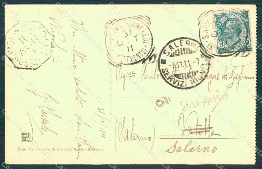 Benevento città STRAPPINO cartolina XB3321 – retro