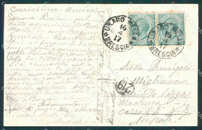 Brescia città cartolina XB3335 – retro