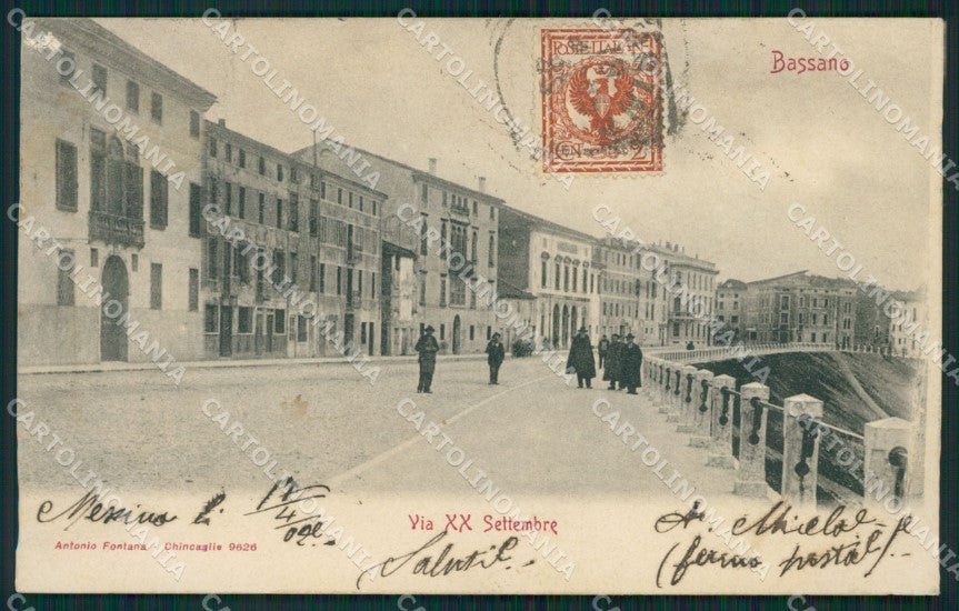 Vicenza Bassano del Grappa ABRASA cartolina XB3356 – fronte
