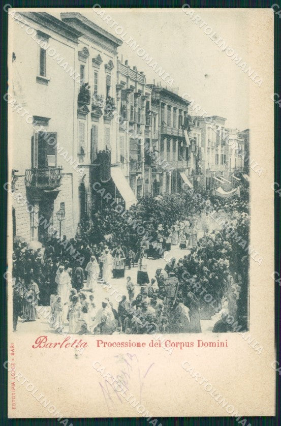 Bari Barletta Processione Lopez cartolina XB3360 – fronte