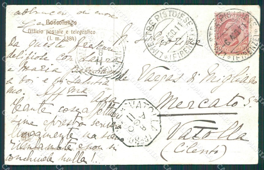 Pistoia Abetone Boscolungo cartolina XB3363 – retro