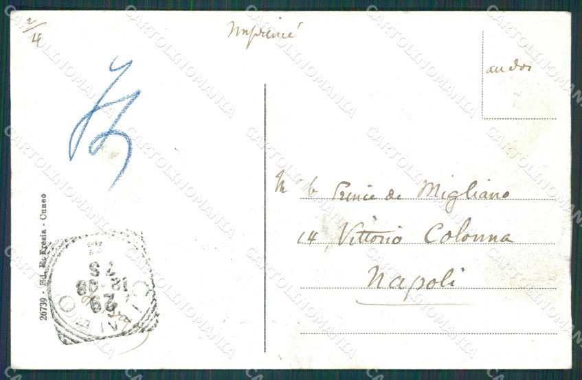 Cuneo città cartolina XB3383 – retro