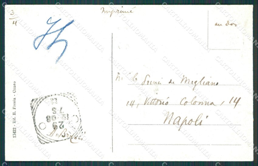 Cuneo città cartolina XB3385 – retro