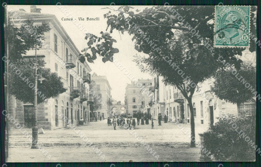 Cuneo città PIEGHE cartolina XB3387 – fronte