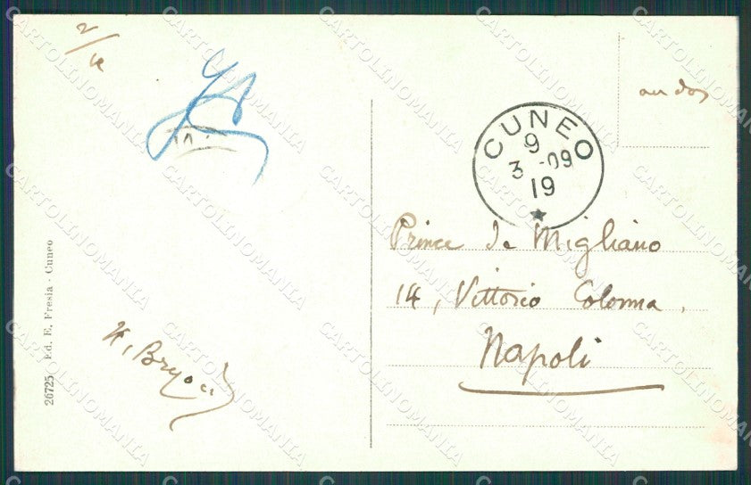 Cuneo città Filovia cartolina XB3391 – retro