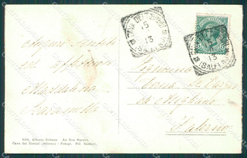 Salerno Cava dei Tirreni Rotolo cartolina XB3399 – retro