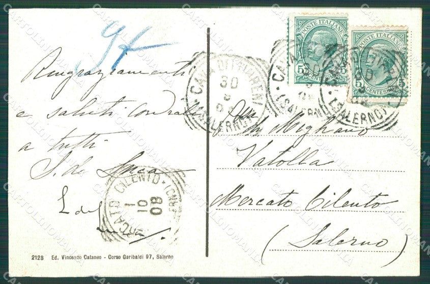 Salerno Cava dei Tirreni cartolina XB3401 – retro