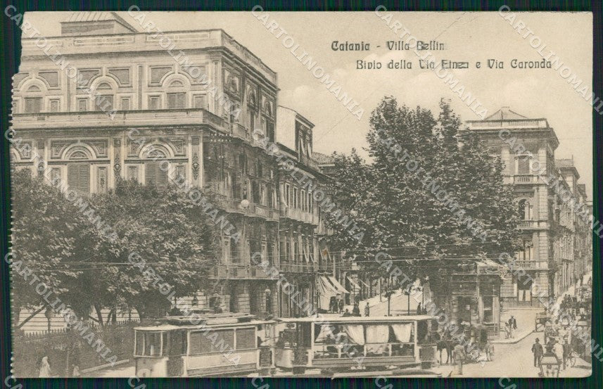 Catania città Tram ABRASA cartolina XB3433 – fronte