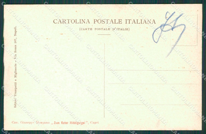 Napoli Capri Poste cartolina XB3440 – retro