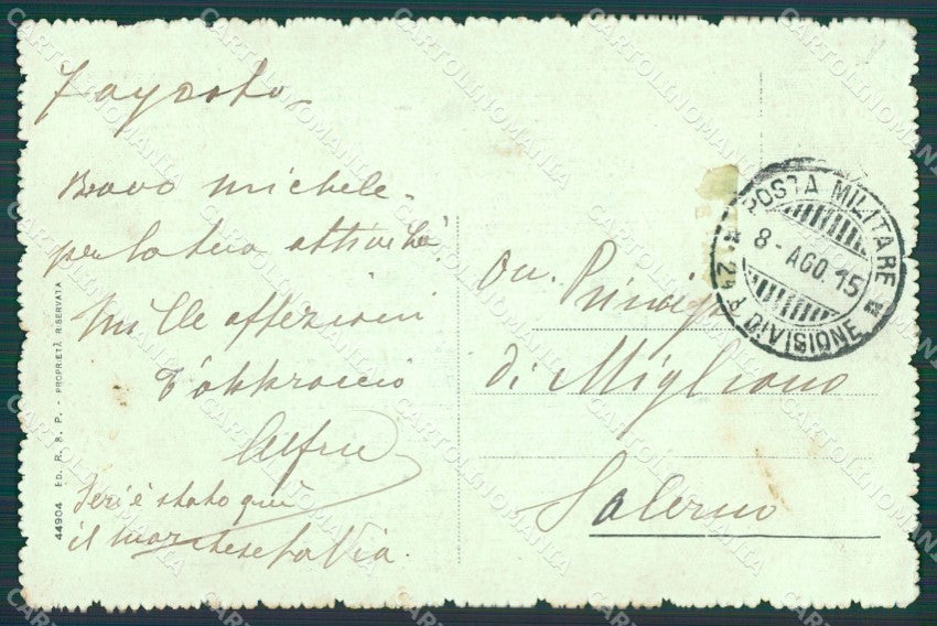 Udine Carnia Bertacchi cartolina XB3448 – retro