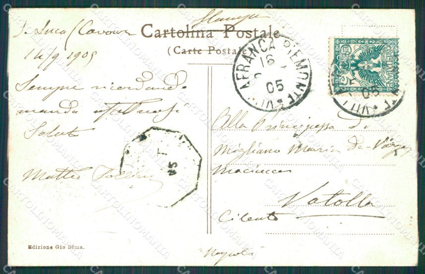 Torino Cavour cartolina XB3454 – retro
