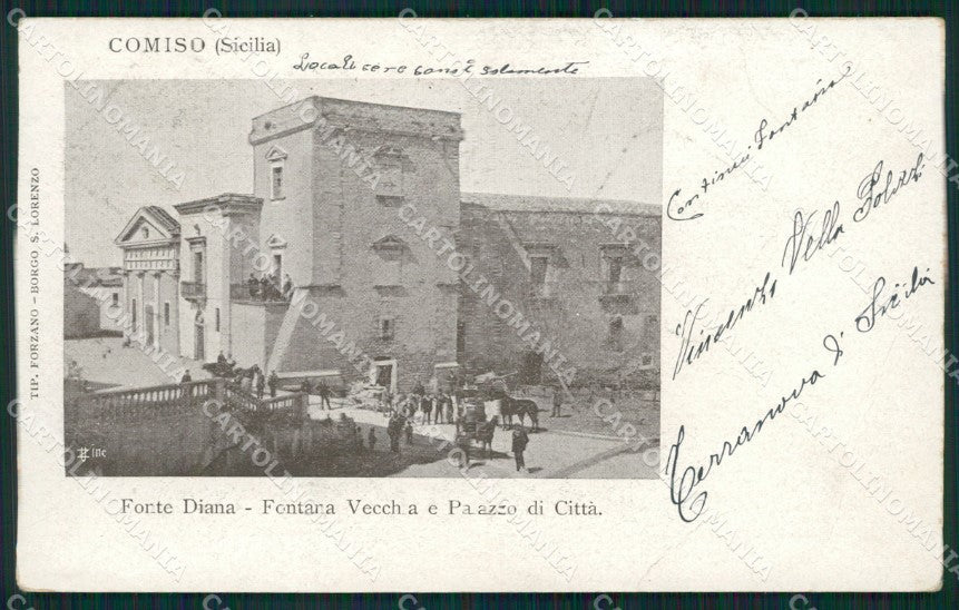 Ragusa Comiso cartolina XB3478 – fronte
