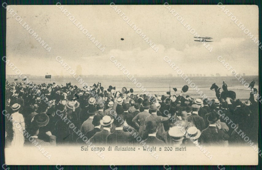 Roma Centocelle ? Aviazione Wright cartolina XB3480 – fronte