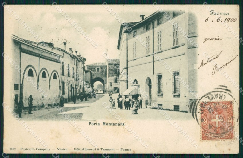 Ravenna Faenza città Porta Montanara cartolina XB3506 – fronte