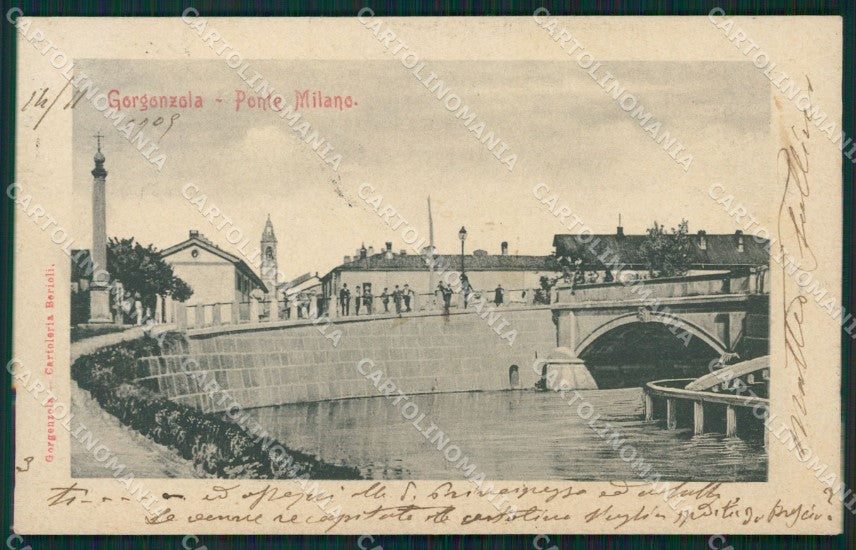 Milano Gorgonzola Naviglio Martesana cartolina XB3513 – fronte