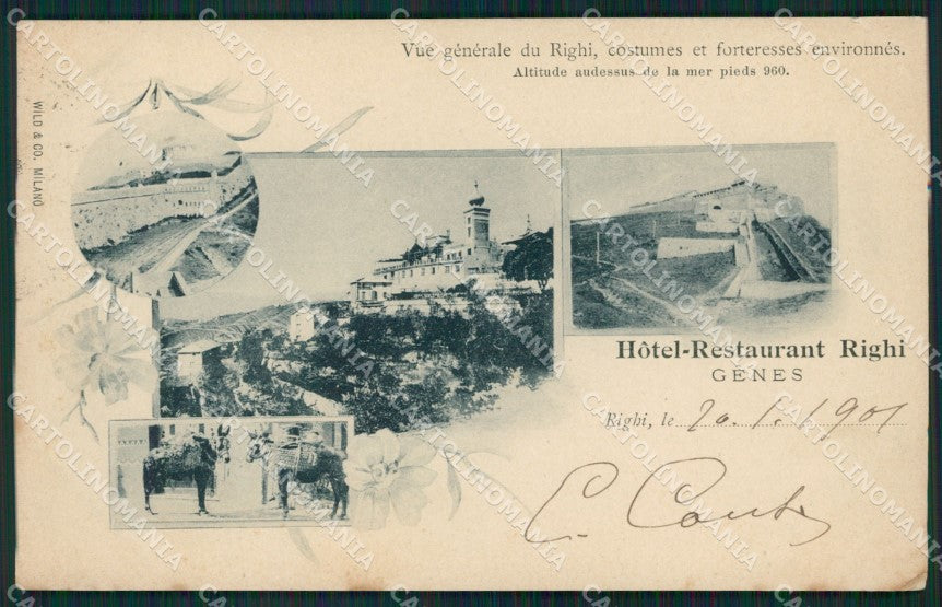 Genova Righi cartolina XB3530 – fronte