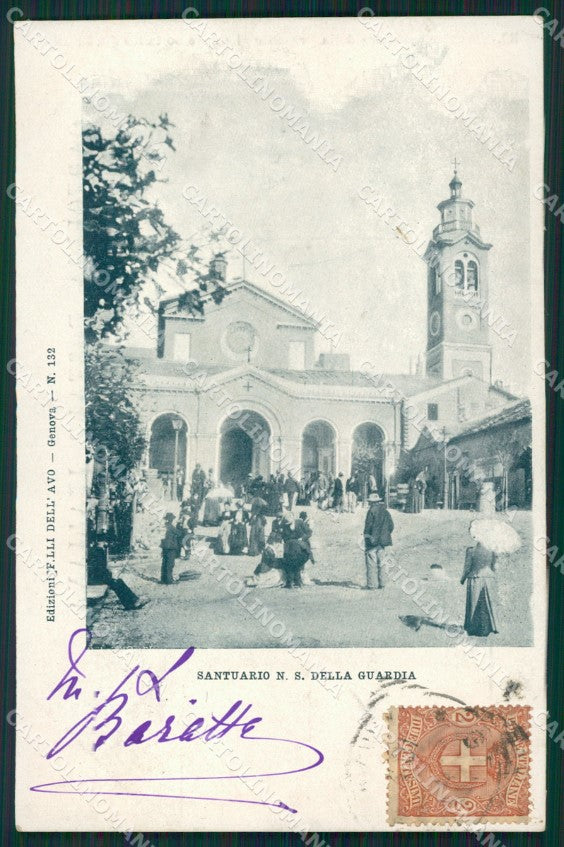 Genova Santuario della Guardia cartolina XB3531 – fronte