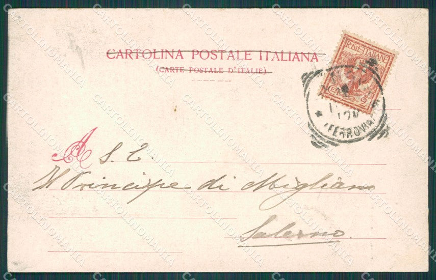 Genova Piazza Carlo Felice Tram cartolina XB3534 – retro