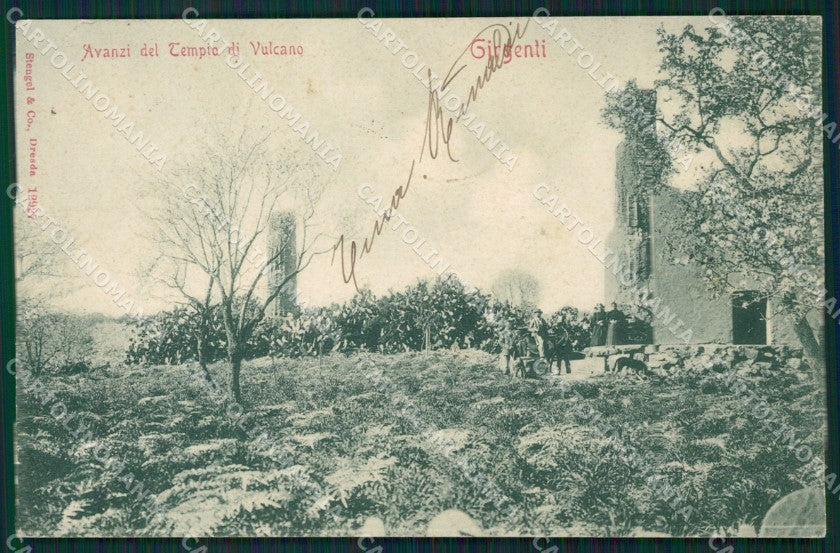 Agrigento Girgenti città cartolina XB3535 – fronte