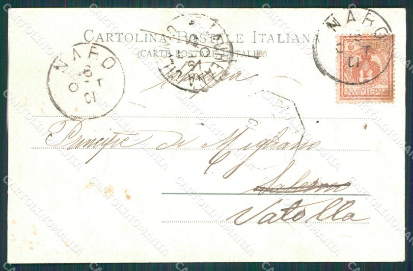 Agrigento Girgenti città cartolina XB3535 – retro
