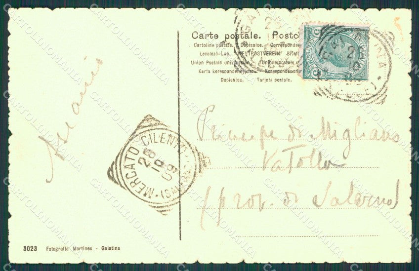 Lecce Galatina Stazione cartolina XB3537 – retro