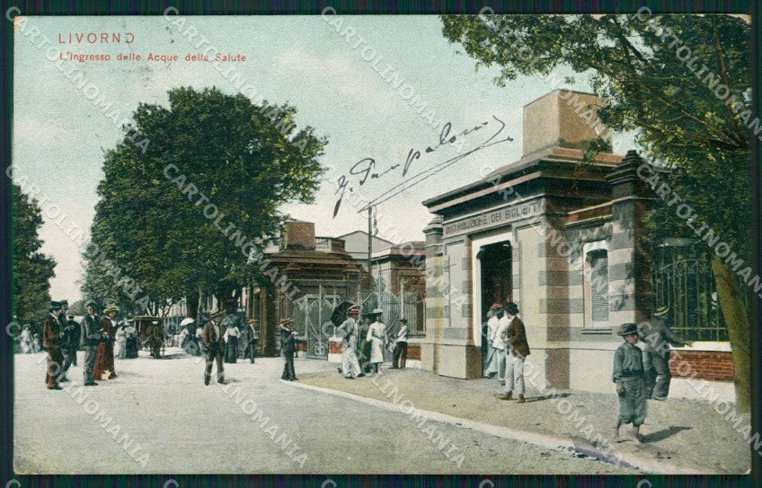 Livorno città PIEGA cartolina XB3546 – fronte