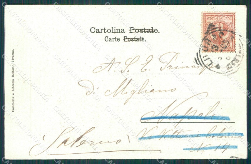 Livorno Montenero cartolina XB3549 – retro