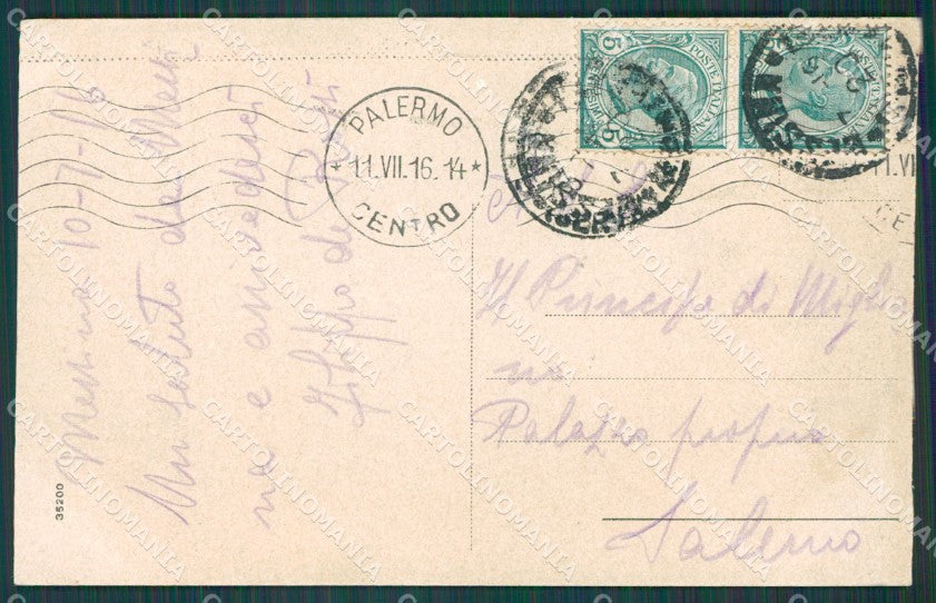 Messina città Giostra cartolina XB3563 – retro