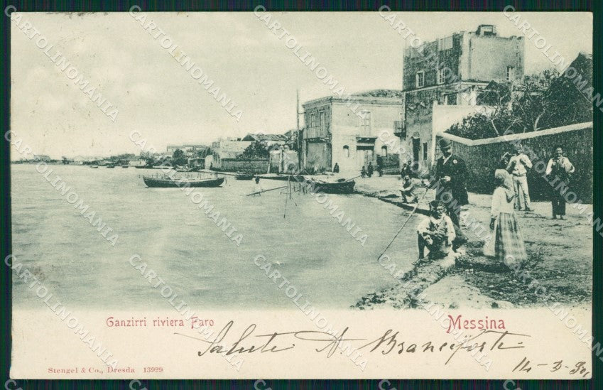 Messina Ganzirri cartolina XB3576 – fronte