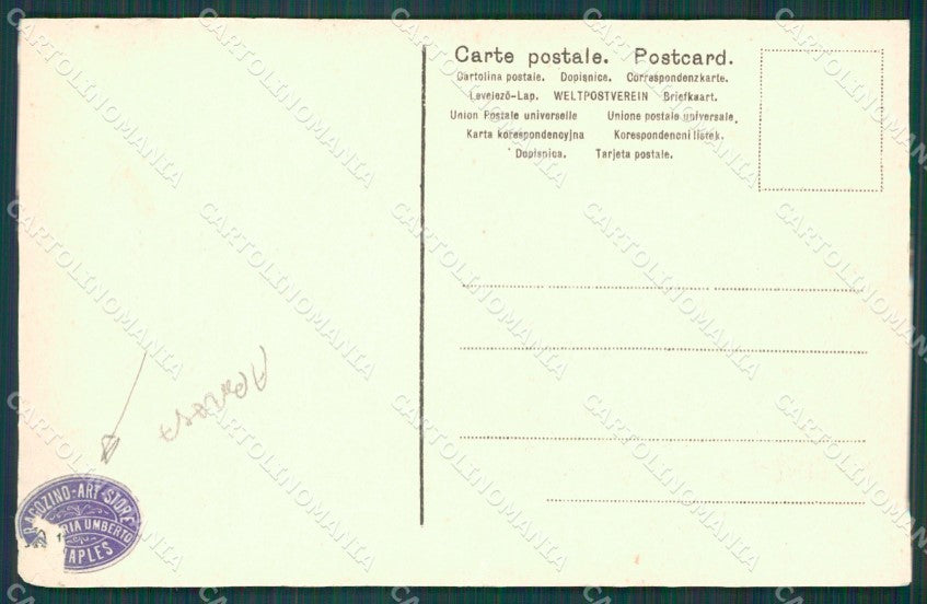 Messina città ABRASA cartolina XB3579 – retro
