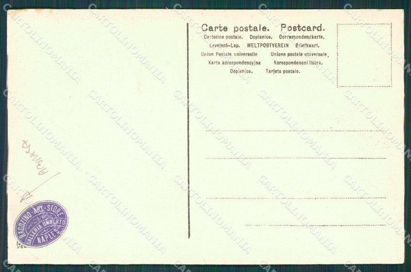 Messina città ABRASA cartolina XB3580 – retro