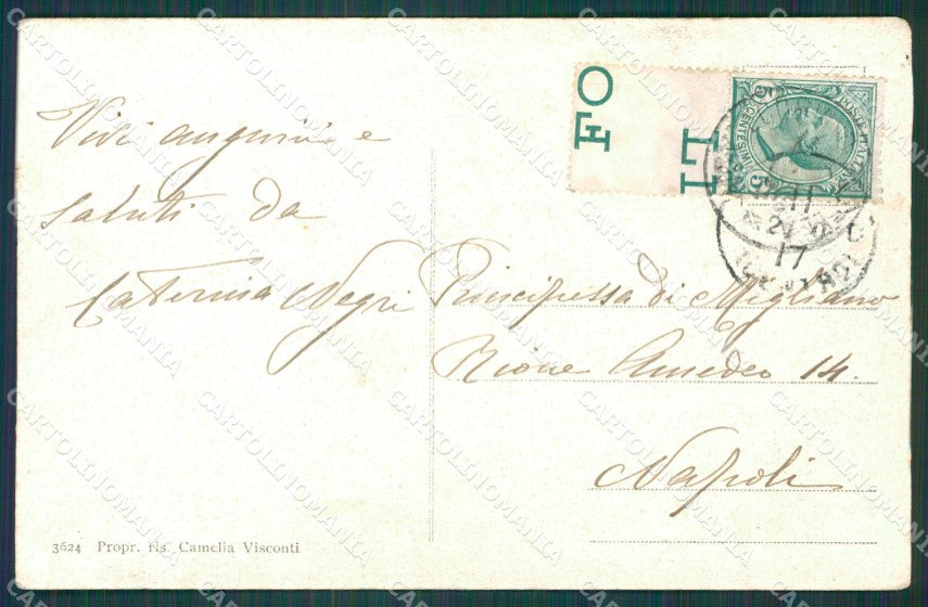 Salerno Montecorvino Rovella cartolina XB3590 – retro