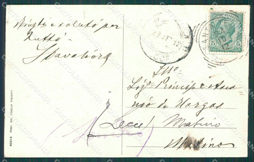 Salerno Montecorvino Rovella cartolina XB3592 – retro