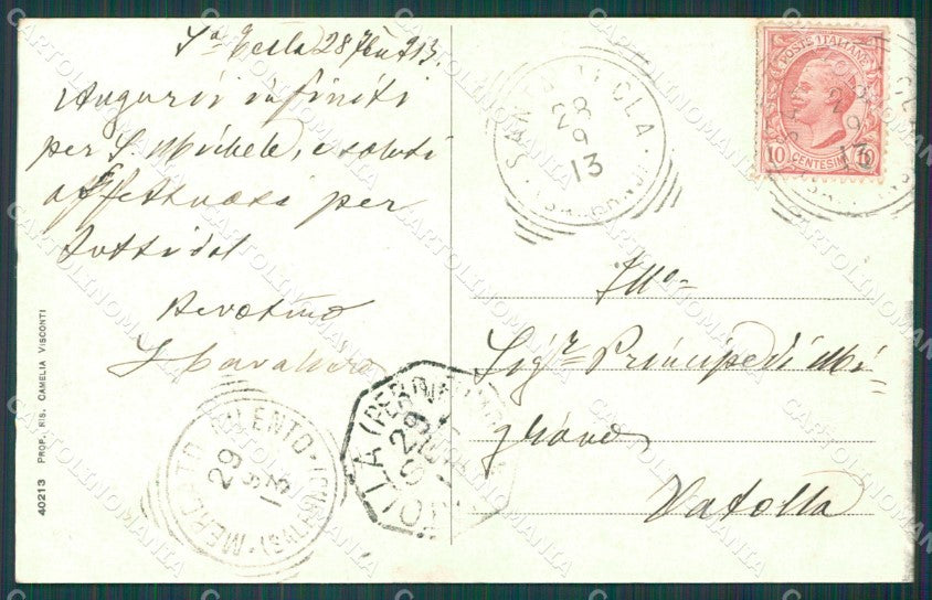 Salerno Montecorvino Rovella cartolina XB3593 – retro