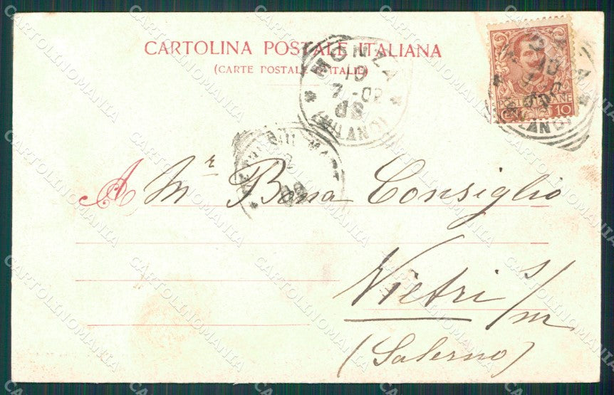 Milano Monza cartolina XB3607 – retro