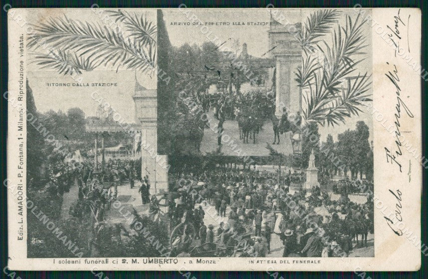 Milano Monza Savoia cartolina XB3608 – fronte