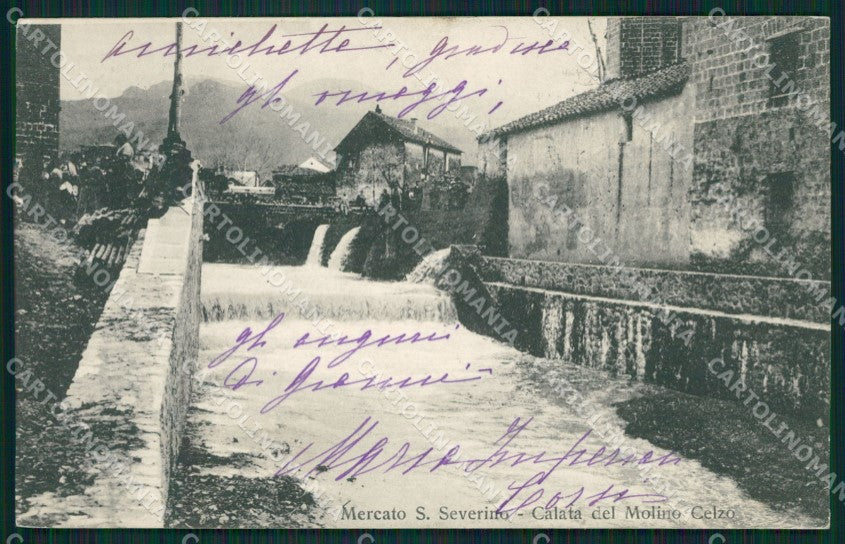 Salerno Mercato San Severino cartolina XB3609 – fronte