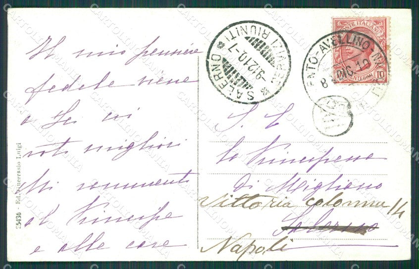 Salerno Mercato San Severino cartolina XB3609 – retro