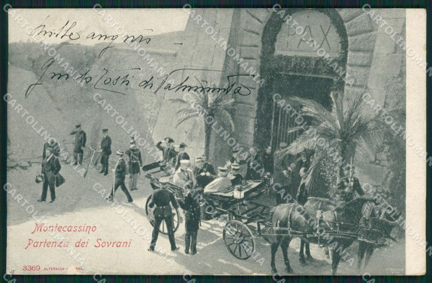 Frosinone Montecassino Savoia Alterocca 3369 ABRASA cartolina XB3615 – fronte