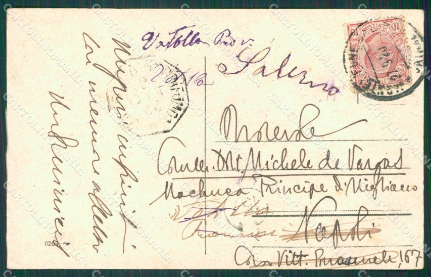 Vibo Valentia città Monteleone Calabro cartolina XB3620 – retro